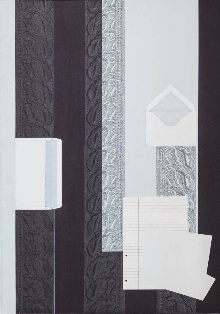 drawing pencil paper detail contemporary patrick roman scherer ornament vienna fine art installation object palmtree pattern acrylic