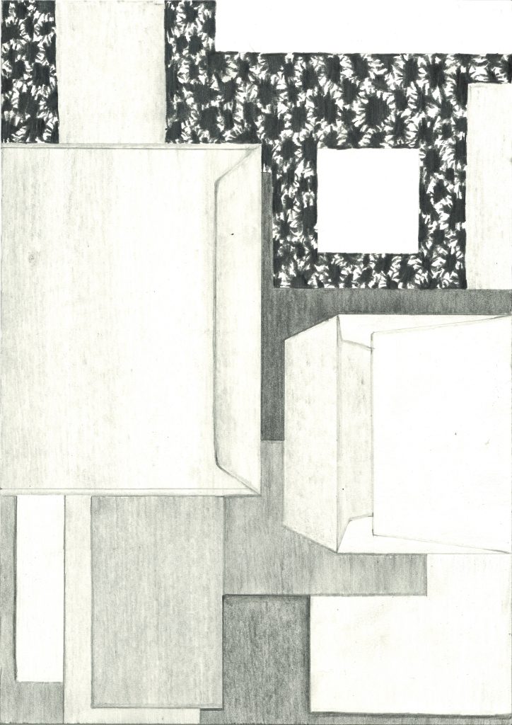 drawing pencil paper detail contemporary patrick roman scherer ornament vienna fine art installation object envelope pattern