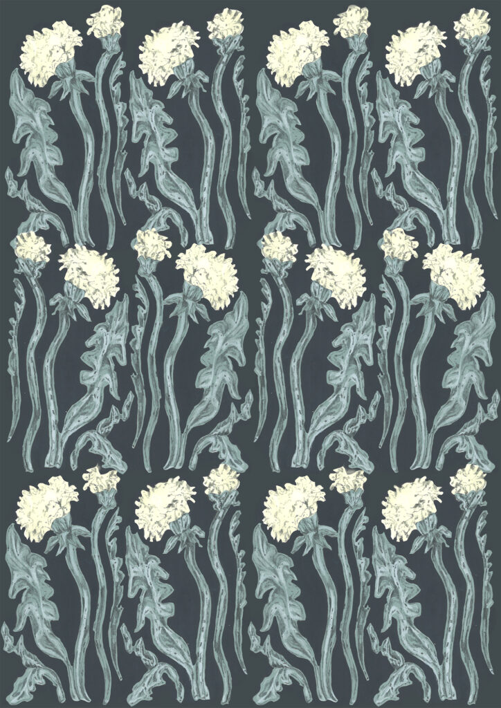 drawing pencil paper detail contemporary patrick roman scherer ornament vienna fine art installation object palmtree pattern acrylic