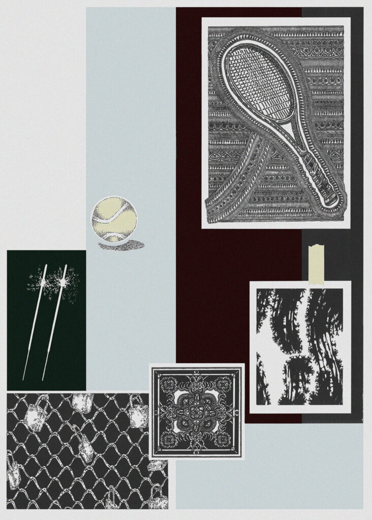 Viadukt Screenprint Siebdruck dessin Zeichnung drawing acrylic pencil paper detail contemporary patrick roman scherer ornament vienna fine art installation object pattern gallery installation Salzburg Herminengasse1 artist vienna